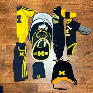 Baby Michigan Wolverines Lot